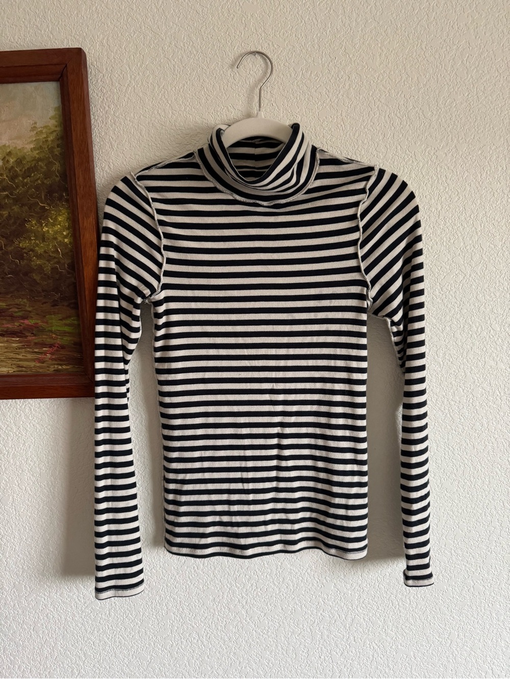 Free People Good Good Striped Turtleneck